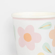 Load image into Gallery viewer, Happy Flowers Cups (Pack 8)