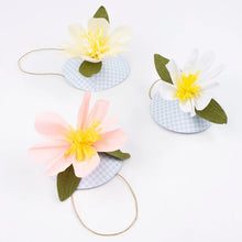 Load image into Gallery viewer, Paper Flower Hats (Pack 6)