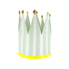 Load image into Gallery viewer, Meri Meri Striped Party Crowns (Pack of 8)