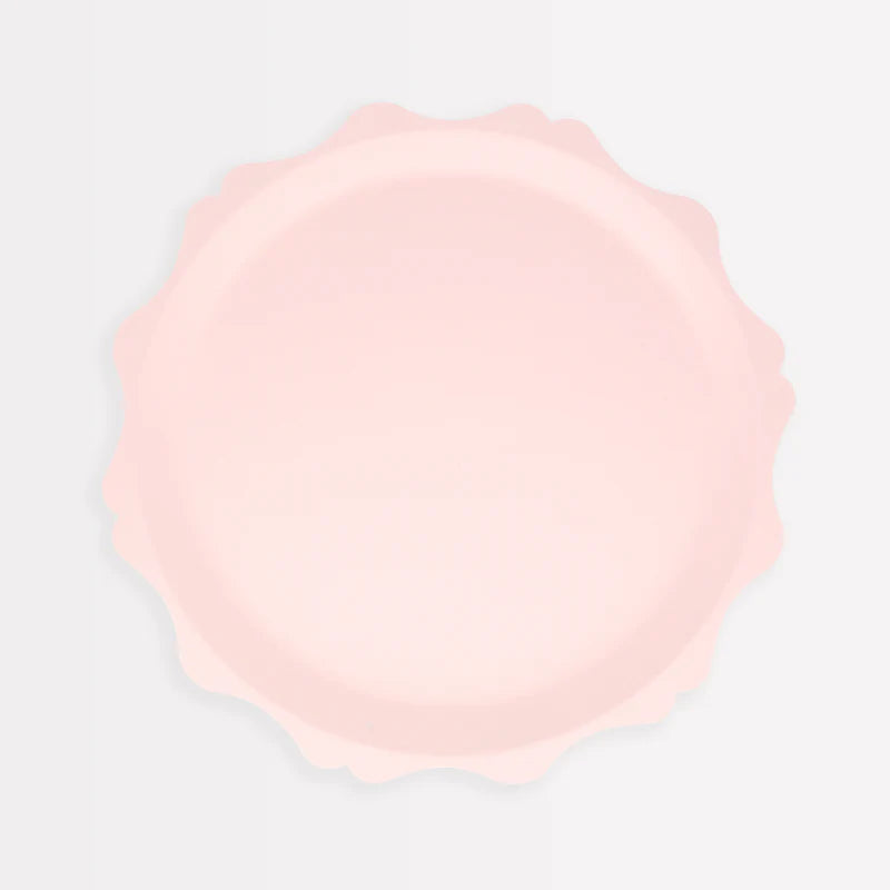 Pink Decorative Edge Compostable Side Plates (Pack 8)