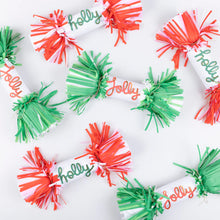 Load image into Gallery viewer, Christmas Crackers Jolly Holly Fringe Crackers (Pack 6)