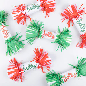 Christmas Crackers Jolly Holly Fringe Crackers (Pack 6)