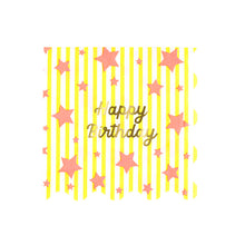 Load image into Gallery viewer, Meri Meri Bright Star Happy Birthday Large Napkins (Pack of 16)