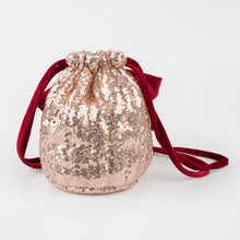 Load image into Gallery viewer, Pink Sequin Bow Bag