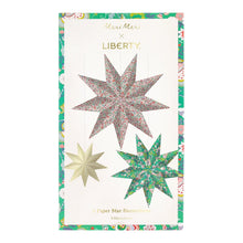 Load image into Gallery viewer, Meri Meri X Liberty Paper Star Decorations (Pack of 3)