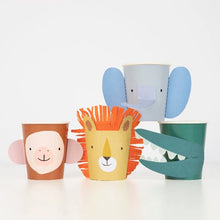 Load image into Gallery viewer, Animal Parade Party Cups (Pack 8)