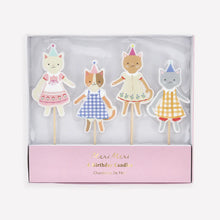 Load image into Gallery viewer, Meri Meri Kitten Club Candles (Pack of 4)