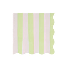 Load image into Gallery viewer, Pastel Stripe Small Napkins (Pack 16)
