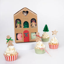 Load image into Gallery viewer, Gingerbread Cupcake Kit (24 toppers)