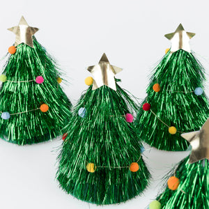 Meri Meri Tinsel Tree Party Hats (Set of 6)