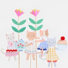 Load image into Gallery viewer, Meri Meri Kitten Club Cake Toppers (Pack of 4)