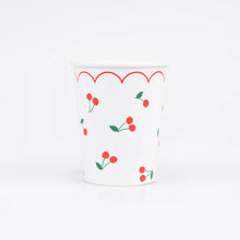 Load image into Gallery viewer, Cherry Pattern Cups (Pack 8)