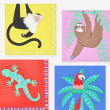 Load image into Gallery viewer, Meri Meri Jungle Jamboree Large Napkins (Pack of 16)