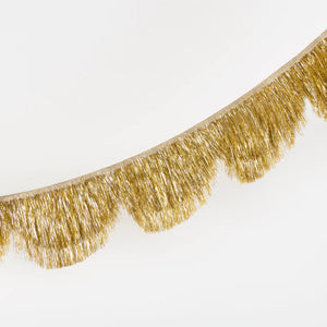 Meri Meri Gold Tinsel Scallop Garland