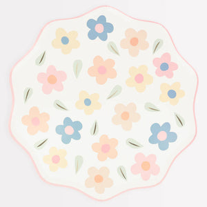 Happy Flowers Dinner Plates (Pack 8)