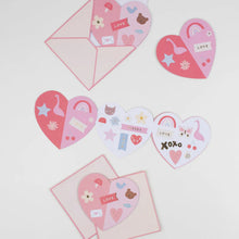 Load image into Gallery viewer, Heart Concertina Cards &amp; Stickers