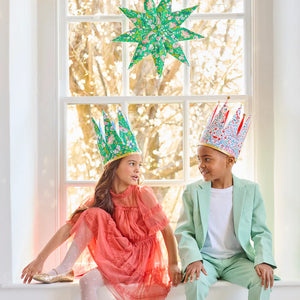 Meri Meri x Liberty London Festive Party Crowns ( Pack 8)