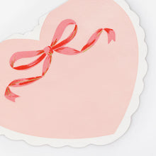 Load image into Gallery viewer, Meri Meri Coquette Large Heart Napkins (Pack 16)