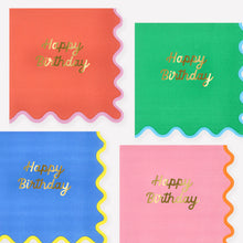 Load image into Gallery viewer, Meri Meri Wiggle Edge Large Napkins (Pack of 16)