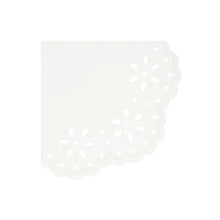 Load image into Gallery viewer, Broderie Anglaise Lace White Napkins (Pack 16)