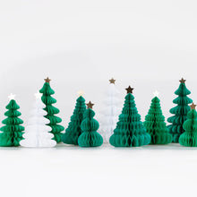 Load image into Gallery viewer, Meri Meri Honeycomb Trees (Pk 10)