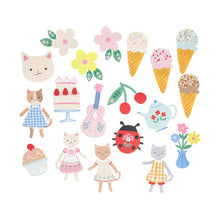 Load image into Gallery viewer, Meri Meri Kitten Club Shaped Stickers