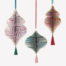 Load image into Gallery viewer, Meri Meri x Liberty Large Paper Honeycomb Decorations (Pack of 3)