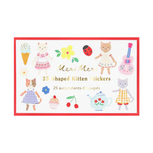 Load image into Gallery viewer, Meri Meri Kitten Club Shaped Stickers