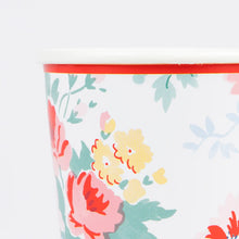 Load image into Gallery viewer, Vintage Floral Cups (Pack 8)