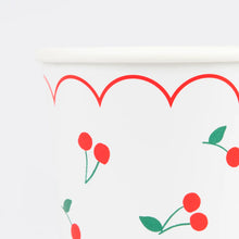 Load image into Gallery viewer, Cherry Pattern Cups (Pack 8)
