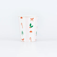 Load image into Gallery viewer, Festive Icons Stripes Cups (Pack 6)