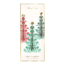 Load image into Gallery viewer, Meri Meri Stripe 3D Honeycomb Trees