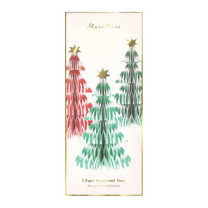 Meri Meri Stripe 3D Honeycomb Trees