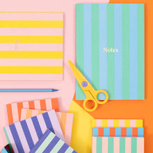 Load image into Gallery viewer, Meri Meri Striped Softcover Notebook Set (Pack of 3)