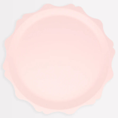 Pink Decorative Edge Compostable Dinner Plates (Pack 8)
