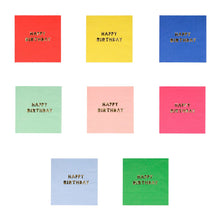 Load image into Gallery viewer, Happy Birthday Napkins Small (Pack 16)