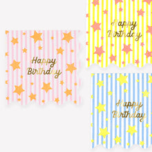 Load image into Gallery viewer, Meri Meri Bright Star Happy Birthday Large Napkins (Pack of 16)