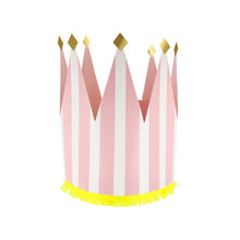 Load image into Gallery viewer, Meri Meri Striped Party Crowns (Pack of 8)