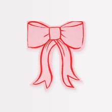 Load image into Gallery viewer, Pink Bow Napkins (Pack 16)