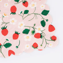 Load image into Gallery viewer, Strawberry Large Napkins (Pack 16)