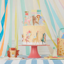 Load image into Gallery viewer, Animal Parade Cake Wrap &amp; Toppers