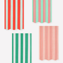 Load image into Gallery viewer, Meri Meri Festive Stripe Guest Napkins (Pack 16)