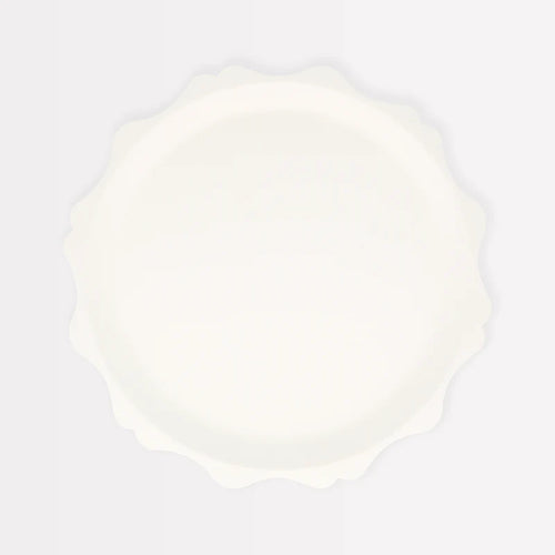 Cream Decorative Edge Compostable Side Plates (Pack 8)