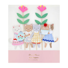 Load image into Gallery viewer, Meri Meri Kitten Club Cupcake Kit (Pack of 24 toppers)