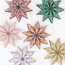 Load image into Gallery viewer, Meri Meri X Liberty Paper Star Tree Decorations