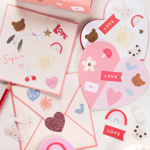 Heart Concertina Cards & Stickers