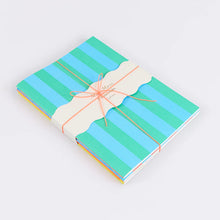 Load image into Gallery viewer, Meri Meri Striped Softcover Notebook Set (Pack of 3)