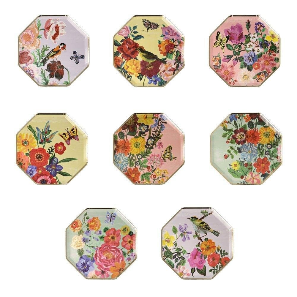 Nathalie Lete Flora Large Small Plates (Pack 8)