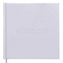 Load image into Gallery viewer, White Embossed Wedding Guest Book