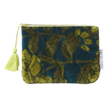 Load image into Gallery viewer, SAGE X CLARE Bernanda Velvet Pouch-Peacock